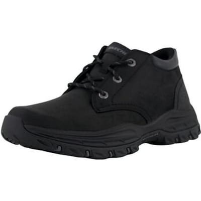 Skechers Knowlson Relaxed Fit heren veterboot - Zwart - Maat 41