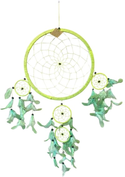 Dromenvanger veren 32cm Groen