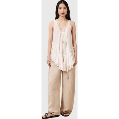 AllSaints Rach Top Chalk White Taglia: 2 | Magliette intime Outlet | Donna | Bianco