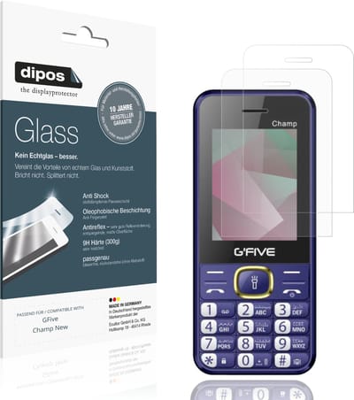 dipos – 2x Matte Pantserfolie geschikt voor GFive Champ New | 9H Screenprotector