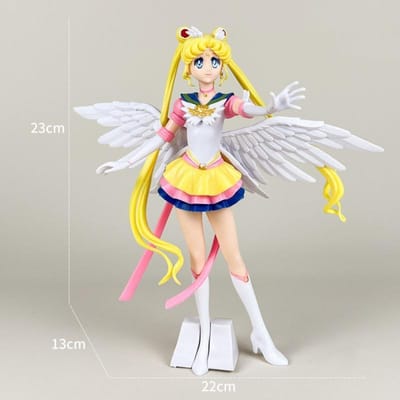 Tijdloze Anime Figuren Vrouwelijke Krijger Maan Haas Pop Bedeltje Engel Zeilmeisje Haas Kawaii PVC Model Taart Decoratie Cadeau Voor Meisjes