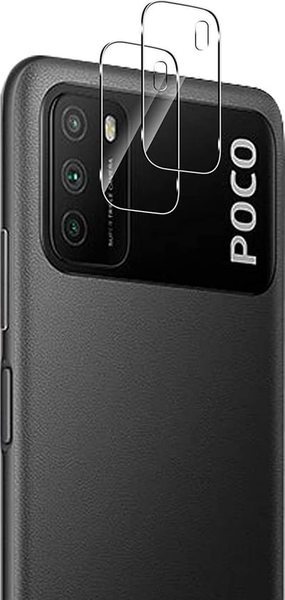 Camera Protector voor Xiaomi Poco M3 - 2 stuks van glas Transparante glazen