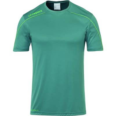 Uhlsport Stream 22 Shirt Korte Mouw Kinderen - Fir Green / Fluo Groen | Maat: 164
