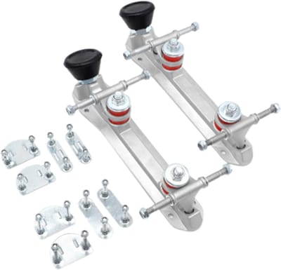 Rolschaatsbevestiging - Basisplaat Rolschaats - Schaatsen Verbeteren - Sterke Aluminiumlegering - 11.81 inch Lengte - Zwart/Rood