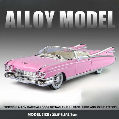 Simulation1:24 1959 Eldorado Big Rocket Voitures Classiques en Alliage Collection de Modèles Ornement Jouet pour Enfants Modèle Miniature Voiture