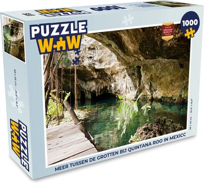 Puzzel Meer tussen de grotten bij Quintana Roo in Mexico - Legpuzzel - Puzzel 1000 stukjes volwassenen