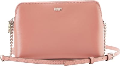 DKNY Leren Schoudertas Avondtas Bryant Sutton Dome Crossbody Bag Terra Zalmroze