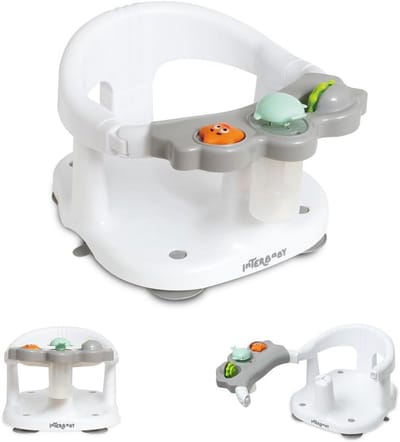 Ergonomisch babybadzitje met zuignappen - antislip en veilig voor baby's vanaf 5 maanden