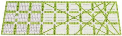 Dailygoods- Quiltstofliniaal Transparant - Acryl Snijliniaal - Nauwkeurig Hoeksnijden - 30/45/60 Graden Markering - Duurzaam Materiaal - Eenvoudige Bediening