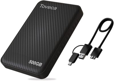 Toveca Externe harde schijf 500 GB - USB 3.0 Harde schijf extern - HDD