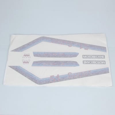 Planche 8 autocollant sticker bleu / rouge CGN pour mobylette MBK 50 51 Neuf
