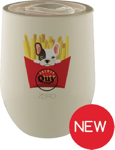 Quy Cup - 300ml Thermos Cup - French Fries - Double Walled - 24 uur koud, 12 uur heet, RVS (304)