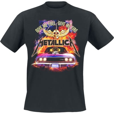 Metallica T-shirt - Give Me Fuel - S tot XXL - voor Mannen - zwart