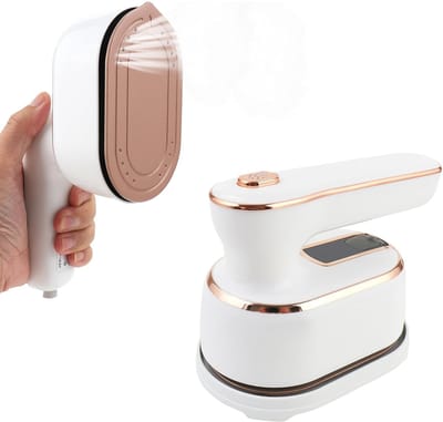 MIVRAY Kledingstomers – Handstoomstrijker Met Faltbaar Ontwerp, Hoge Temperatuur Stoom, Anti-Verbranding En Ergonomisch Handvat Voor Thuis En Reizen – Wit – ABS