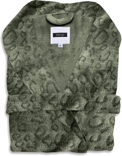 iSleep Leopardo Badjas Lang - Maat S - Olive Green