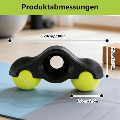 Rocker Plate Voeten - Fietsadapter Tennisballen - Indoor Cycling Comfort - Stootdempend Ruisreducerend - 4 Stuks - Zwart