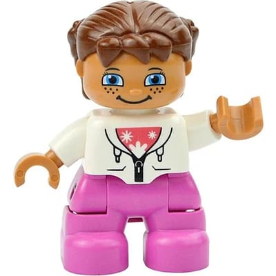 Grote Afmeting Poppen Bouwsteen Familie Figuren Boer Prinses Piraat Werker Politie Groot Karakters Blokken Compatibel met Duplo Speelgoed
