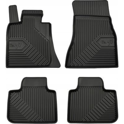 Frogum No.77 Automat / Vloermat - 3D Pasvorm - Geschikt voor BMW 6 Serie GT (G32) vanaf 2017 - TPE Rubber - 4-delig - Hoge Rand 4cm - Zwart