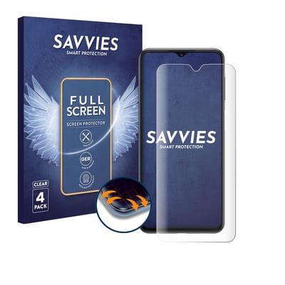 Savvies - Screenprotector voor Samsung Galaxy A23 - Folie Beschermfolie transparant volledig dekking 4 Stuks