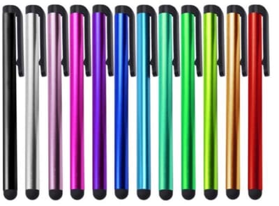 Scoby - Stylus Touchpen - Tablet Pen - Schermpen - Stylus Pen - Geschikt voor Smartphone Tablet en Laptop - 2 Stuks - Willekeurige Kleur