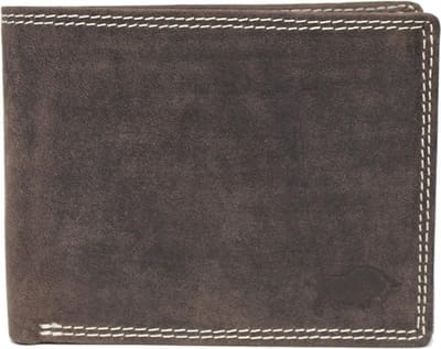 Heren Portemonnee Leer Donkerbruin – Lederen Heren Portemonnee Vintage Donkerbruin Leer