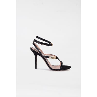 Moschino Goatskin Sandals Black Größe: 37 | Sandalen Outlet | Damen | Schwarz