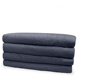 Eleganzzz Handdoeken Set - Set van 4 - Handdoek 60x110cm - 420 gr/m2 - 100% Katoen - dark grey