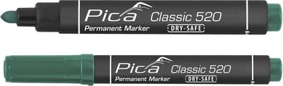 Pica 520/36-10 Permanent Marker - Rond - Groen - 1-4mm (10st)