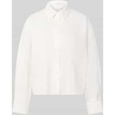 Loose fit blouse met lange mouwen van puur katoen model 'Feddy'