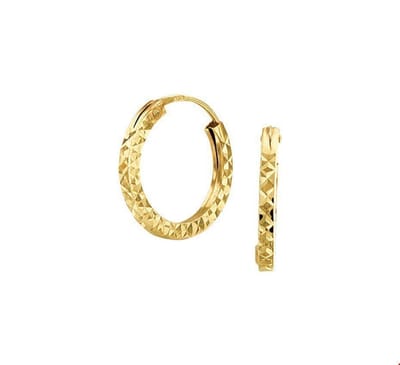 Geelgouden Oorringen gediamanteerd 4017253