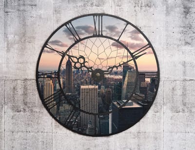 Fotobehang - NYC Time Zone.