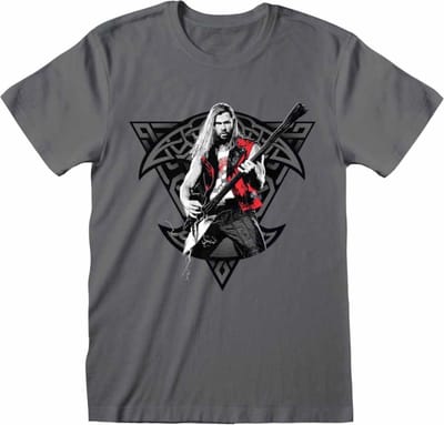 Marvel Thor - Love And Thunder Thor Rock Mens Tshirt - M - Grijs