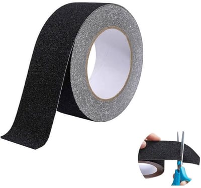 Antisliptape - Anti Sliptape - 10M - 50mm - Antislip Trap Strip - Zelfklevende Tape - Waterproof - Super Plakkerig - Zwart - Antislip Plakband - Klustape - Antislip Lijm - Anti-Slip Strip - Binnen/Buiten - Antislip Tape Voor Trap, Vloer, Drempel