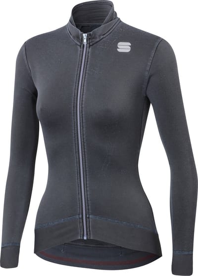 Sportful Fietsshirt lange mouwen Dames Grijs / Monocrome W Thermal Jersey-Anthracite - XL