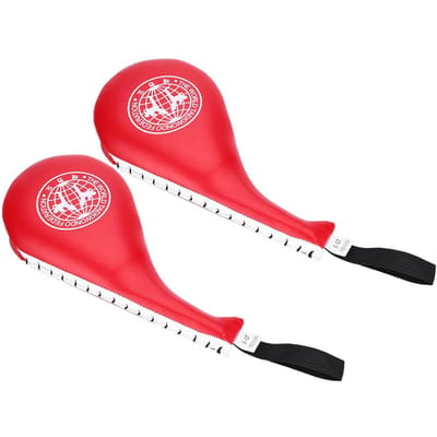 Boxe Taekwondo Karaté Cible d'entraînement Coup de pied Coup de poing Doux PU Coussin d'éponge Adulte Enfants (rouge) rouge