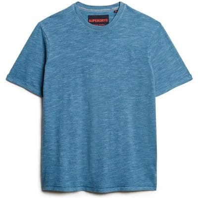 Superdry - Overdyed gemêleerd T-shirt met slub-effect - Heren - T-shirts