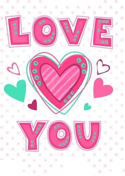 Wizardi Diamond Painting Kit Love You WD2314