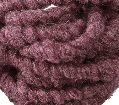 ZoeZo Design - wolkoord - viltwol - lontdraad - decoratiewol - knutselen - bloemschikken - 30 m1 Ø 2 cm - aubergine