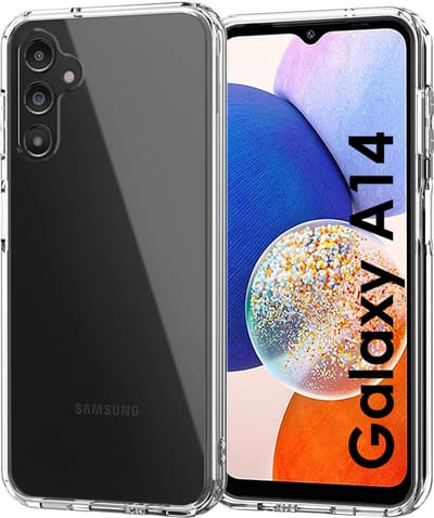 Hoesje voor Samsung Galaxy A14 backcover Shockproof siliconen Transparant