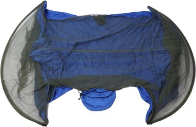 Campinghangmat Dubbel - Outdoor Hangmat - Ontspannen Buiten - Met Geïntegreerd Muggennet - 290 x 140 cm - Groen