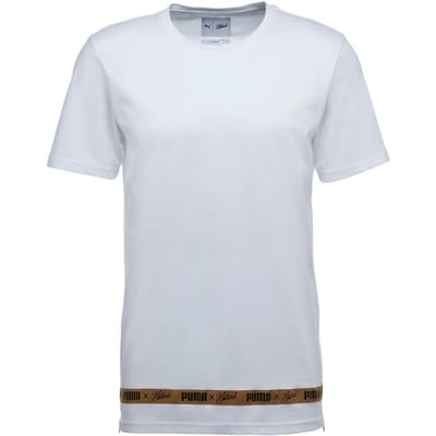 Puma x Naturel Heren T-shirt Taped Branded Casual Top Wit 574180 02