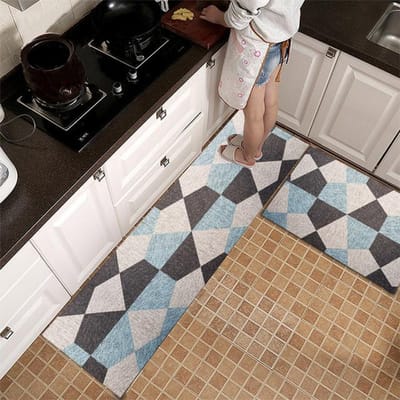 Keukenmat Badkamer Entree Deurmat Wasbaar Antislip Hal Tapijt Slaapkamer Woonkamer Lange Strook Zacht Bedzijde Gebiedskleden 40cmx60cm 1pc white