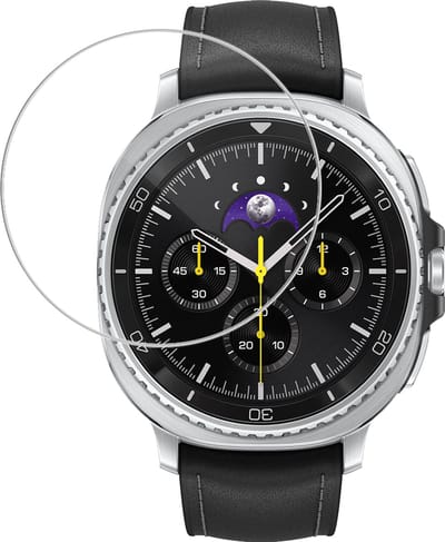Screenprotector - Geschikt voor Samsung Galaxy Watch 8 Classic (46 mm) - Sterk & Shockproof - Tempered Glass - Beschermglas Screen Cover - Gehard Glas - Bescherm Protector voor Smartwatch
