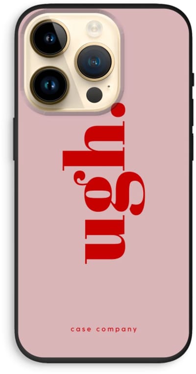 Case Company® - Hoesje geschikt voor iPhone 14 Pro hoesje - Ugh - Biologisch Afbreekbaar Telefoonhoesje - Bescherming alle Kanten en Schermrand
