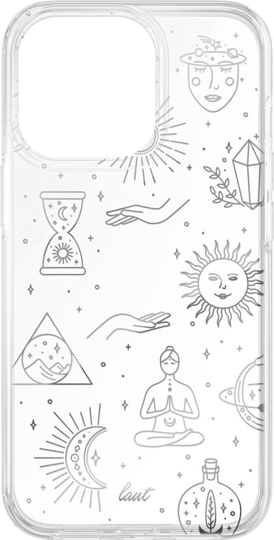Laut Namaste TPU yogafiguren hoesje voor iPhone 13 Pro - transparant