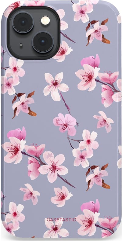 Casetastic Hoesje Geschikt voor Apple iPhone 14 Magsafe - Stijlvolle Beschermende Duo-layer Case - Bloemsem Bries