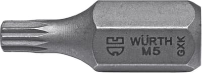 Wurth - Bit veeltand 10 mm - Veeltandbit x 5 st -