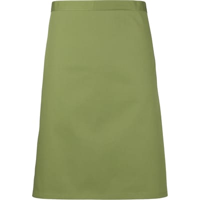 Premier Dames/Dames Mid-Length Apron (Pakket van 2) (Oase Groen)