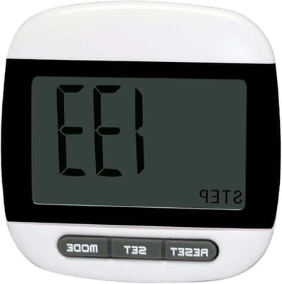 Digitale Stappenteller - Pedometer Wandelteller - Activiteit Bijhouden - Lichtgewicht Compact Ontwerp - 5 x 5 x 2.2 cm - Zwart