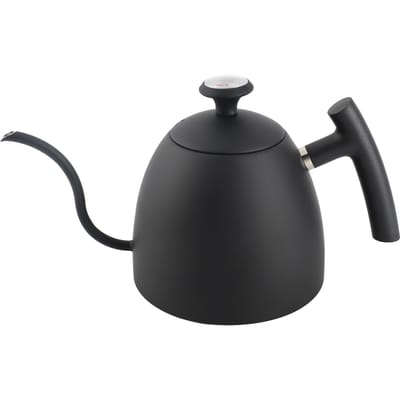 Koffieketel 800ml Capaciteit Zwart Zwanenhals Roestvrijstalen Koffieketel met Thermometer voor L gray